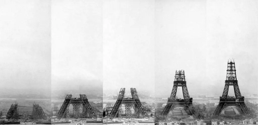 Eiffelturm im Bau 1-5